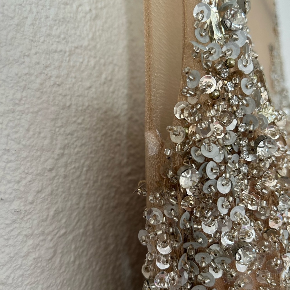 TERANI COTURE TERANI PROM 1611P0705 illusion sleeveless sparkle evening gown 2 - Picture 13 of 16